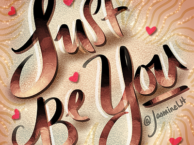 Daily Doodles 2016 – Just Be daily doodle digital lettering doodle drawing hand lettering illustration instagram lettering procreate texture