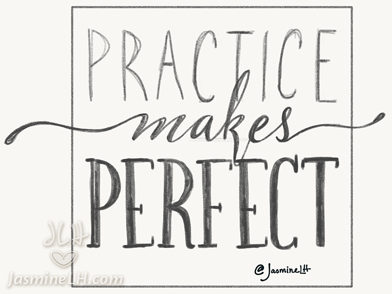 Daily Doodle 2016 – Perfect Practice by Jasmine Lové on Dribbble