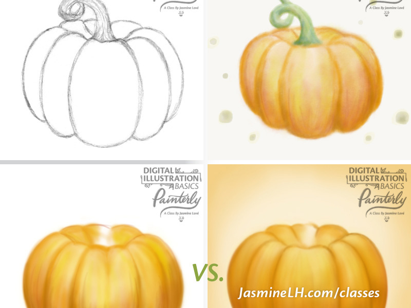Digital Illustration Basics Painterly Skillshare Class by Jasmine