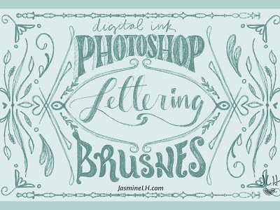 Photoshop Lettering Brushes WIP Sketch