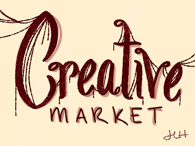 Creative Market Lettering adobe sketch brush script digital art digital lettering handlettering illustration lettering modern script photoshop photoshop lettering