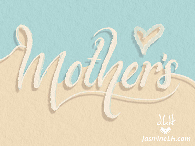 Mother's | Lettering digital art digital lettering greeting card hand lettering illustration lettering modern lettering modern script mothers day photoshop lettering script lettering video