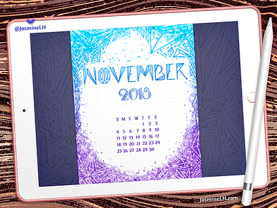 November 2018 Bullet Journal | iPad Pro