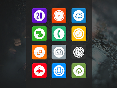 Simple Icon Design design icons ui phone