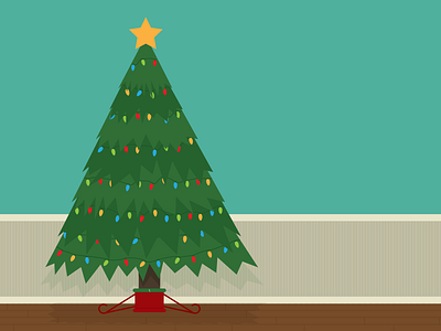 Festive Tree festive happy holidays illustration illustrator vector