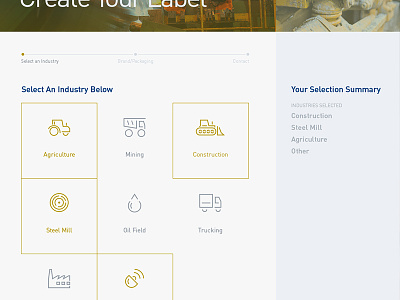 WIP Stepped Form blue design form icons step ui ux web yellow