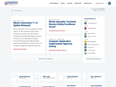 Redesign of Intranet