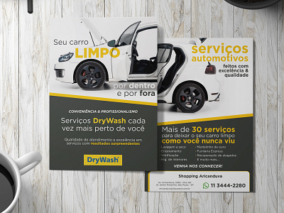 Flyer - Drywash Car Service branding design flyer graphic design logo print