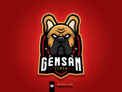 French Bulldog Mascot Logo