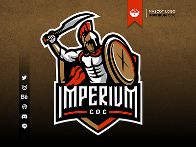 Imperium Mascot Logo design esports logo gaming logo illustration illustrator logo logo design logos logotype mascot logo mascot logo design