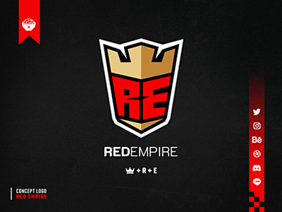 Red Empire Concept Logo branding concept concept design concept logo design empire esportlogo esports logo gaming logo gaming logos logo logo design logos logotype red