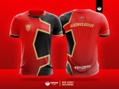 New Jersey Red Empire branding design empire esport esport team esports gaming jersey jersey design jersey mockup jersey team new jersey red team