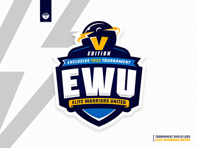 EWU Tournament 5 Edition Logo clash of clans design elite esports esports logo gaming gaming logo graphic design logo logo design logos shield logo tournament united warriors