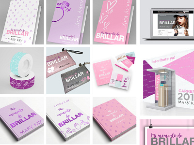 Collaboration with Mary Kay® branding client design event foil logo vector