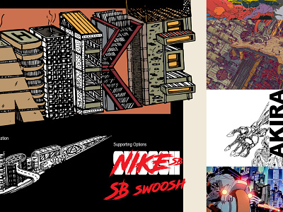 Body of Work graphic design illustration layout nike portfolio poster