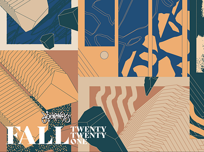Journeys Fall '21 Poster Campaign branding color design illustration logo poster typography
