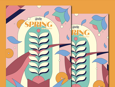 Journeys Spring '22 Poster branding color design illustration logo mockup poster typography vector