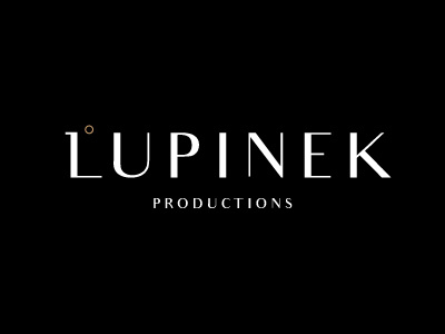 Lupinek logo production typography