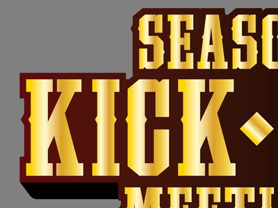 Season Kickoff Meeting logo treatment typography
