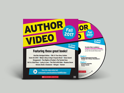 Author Invite Video Sleeve + DVD dvd scholastic sleeve typography