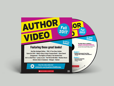 Author Invite Video Sleeve + DVD dvd scholastic sleeve typography