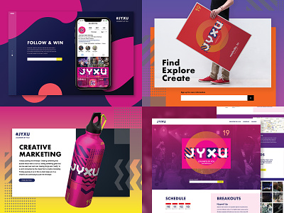 2018 branding color concept illustration mobile mockup pattern poster shapes sticker typography ui ui art ux