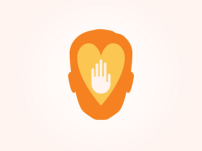 Northfield Mount Hermon Illustration branding hand head heart icon illustration silhouette