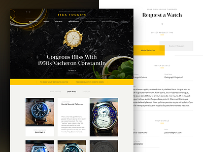 a watch store with a twist ecommerce layout luxury store watches webdesign