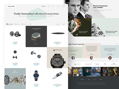 a luxury store clean ecommerce fashion jewellery landing luxury minimal modern store webdesign