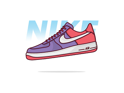 Nike Air Force Vector By Abdul Rahman On Dribbble