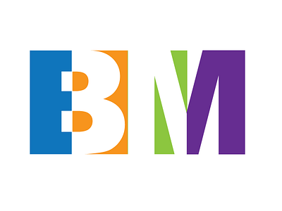 Baumy Media Logo Idea 5 rnd 2 illustrator logo negative space