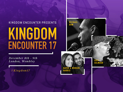 Kingdom Encounter 17 church graphic design ministry revival uk