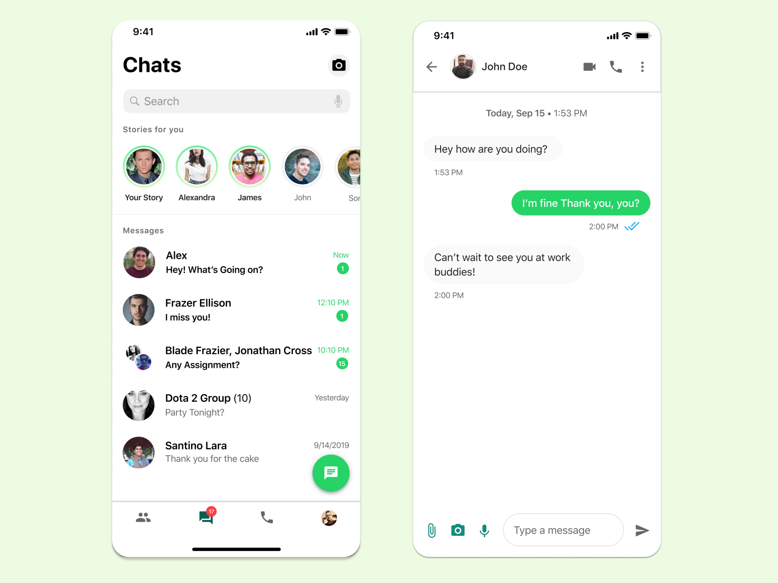 Whatsapp Redesign Concept Part I by Ario Seno on Dribbble