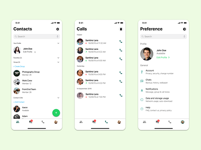 Whatsapp Redesign Concept Part II app mobile redesign ui ux whatsapp