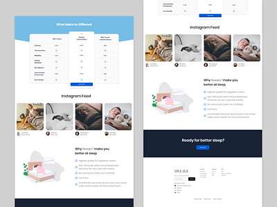 Sweave Bedding Company Landing Page Concept [Part II] bedding ecommerce minimal ui ux webdesign website