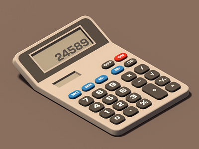 Calculator Icon 3d asset 3d model 3d modeling calculator icon symbol