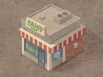 Pawn Shop Concept Art artwork boardgames concept art concept design digital art game art game design illustration mobile games
