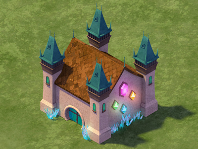 Flora Magic Research alchemy building castle crystals iphone game isometric magic medieval