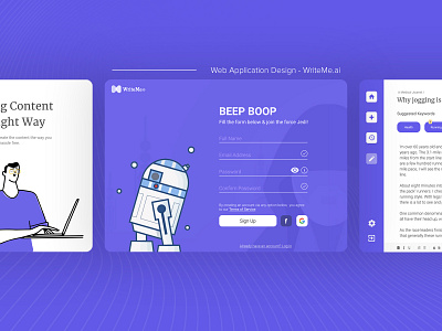 Dashboard Design - Sign Up Form ai app design flat illustrative minimal starwars ui ux website