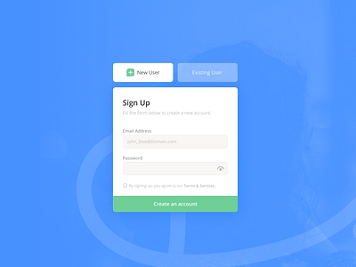 Daily UI 001: Sign Up