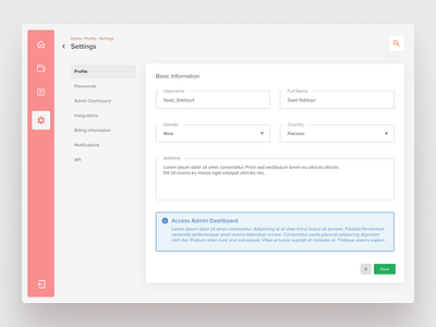 Daily UI 007: Settings