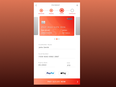 DailyUI Credit Card Payment 002