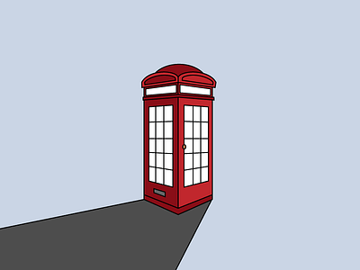 Phonebooth icon illustrator sketch vector drawing