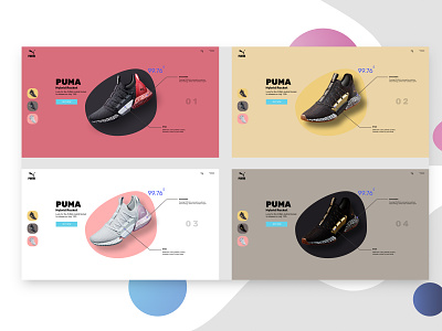 Puma Shoes design home page design puma shoes ui web