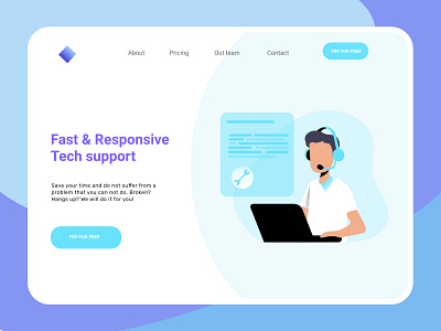 Landing page for Startup agency website design landing ui uidesign uiux ux uxdesign web webdesign