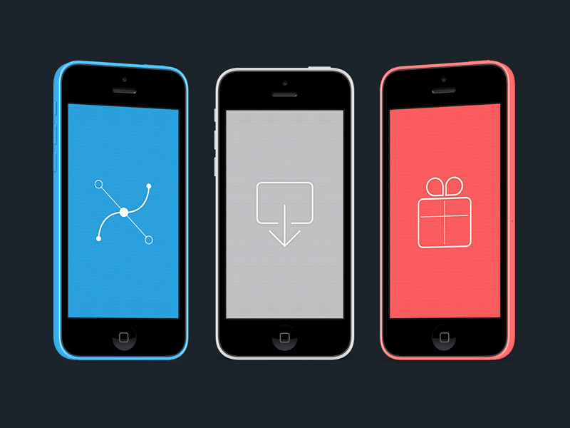 psd for the colorful 5c blue download free freebie green iphone pink psd vector white yellow