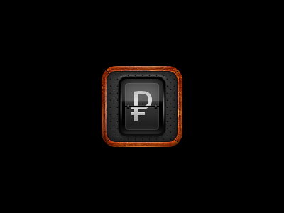 taximeter icon application flip gloss icon iphone rouble wood