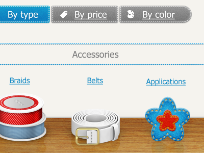 filter buttons fabrics felt filter search shelf site stitch stitching tabs ui website wood