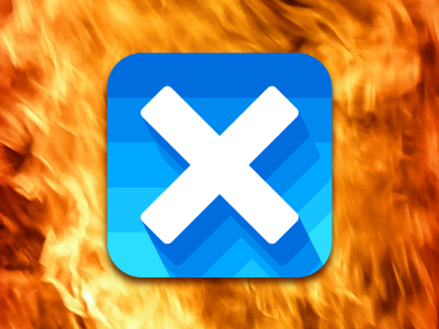 Deadline approacheth! blue clear cross fire icon ios task todo