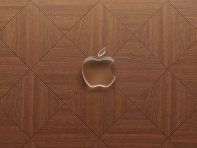 glass apple apple glass wallpaper wood